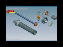 Hydraulic cylinder installation video animation demonstration