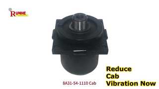 Excavator Cab Shock Pads Reduce Vibration